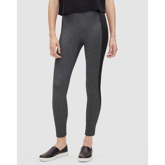Eileen Fisher Womens Herringbone Stretch Ankle Leggings Pants Stretch Grey Sz S - Picture 1 of 11